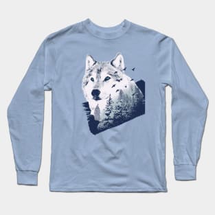 Wolf Forest Design Long Sleeve T-Shirt